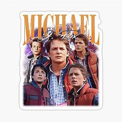Vintage Michael Fox Sticker