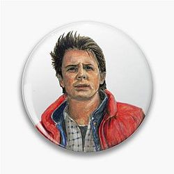 Michael J Fox Back to the Future Pin