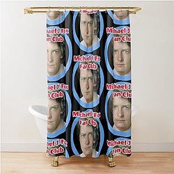 Michael Fox Fan Shower Curtain
