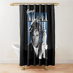 Last Christmas Album George Michael For Fans Vintage UK Gift Shower Curtain