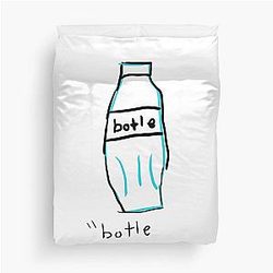 Michael Reeves Merchandise Bottle Duvet Cover