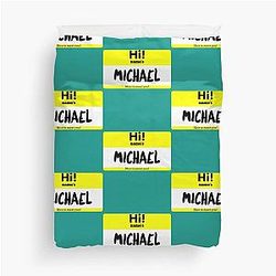 Michael Reeves Name Tag Duvet Cover