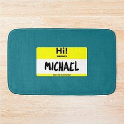 Michael Reeves Name Tag Bath Mat