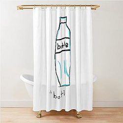 Michael Reeves Merch Bottle Shower Curtain