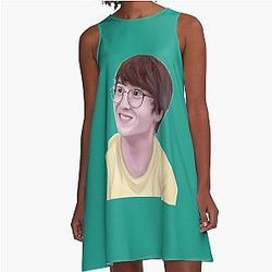 michael reeves fan art a line dress