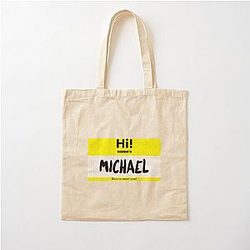 Michael Reeves Name Tag Cotton Tote Bag