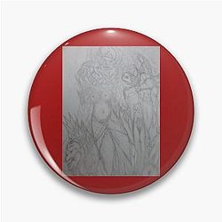 Michael Reeves Psychedelic Art Premium Scoop Pin