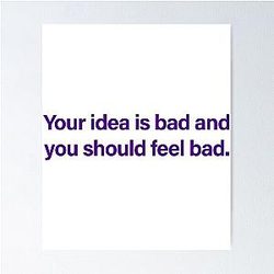 Michael Reeves poster. Your idea is bad