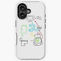 Michael Reeves Merch Diagram iPhone Tough Case