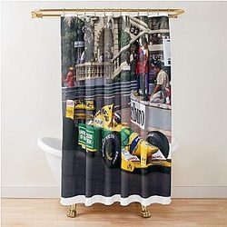 Michael Schumacher Benetton Shower Curtain