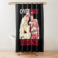 Overtake Legends Mika Hakkinen Michael Schumacher Shower Curtain