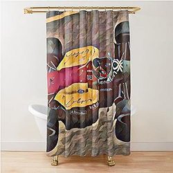 Benetton F1 Car Michael Schumacher Shower Curtain