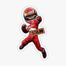 Michael Schumacher Pop Art Sticker