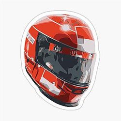 Michael Schumacher Helmet Sticker