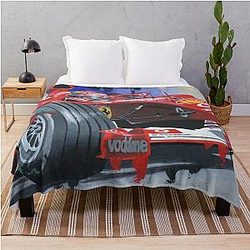 Michael Schumacher by Greg Tillett Throw Blanket