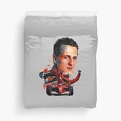 Michael Schumacher Low Poly Duvet Cover