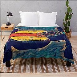 Benetton F1 Car Michael Schumacher Throw Blanket
