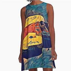 Benetton F1 Car Michael Schumacher A Line Dress