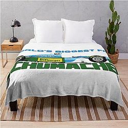Michael Schumacher Benetton World's biggest fan Throw Blanket