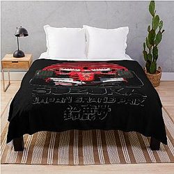 Michael Schumacher Suzuka Japan Grand Prix Throw Blanket