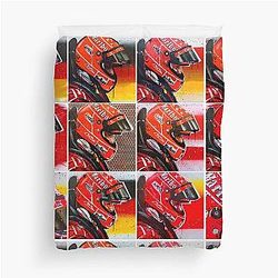 Michael Schumacher graffiti painting by Duvet Cover