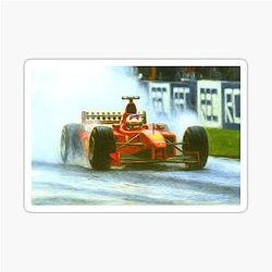 Michael Schumacher Ferrari F300 1998 British GP Sticker