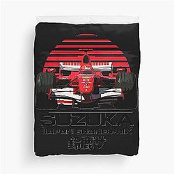 Michael Schumacher F1 Suzuka Japan Grand Prix Duvet Cover
