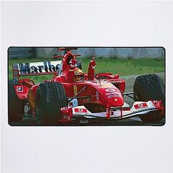 Michael Schumacher celebrating his victory in the 2004 Hungarian Grand Prix