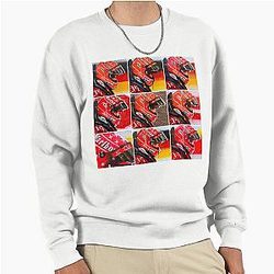 Michael Schumacher graffiti painting by D AutoArt Pullover Sweatshirt