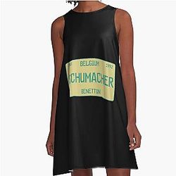 Michael Schumacher first win black A-Line Dress