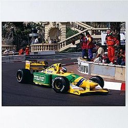 Michael Schumacher Benetton Poster