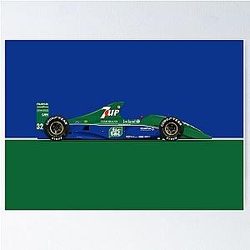 Michael Schumacher Jordan 191 Poster