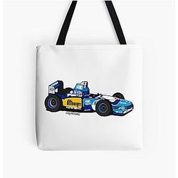 Michael Schumacher Formula One Tooned Tote Bag
