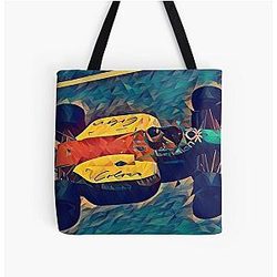 Benetton F1 Car Michael Schumacher Tote Bag