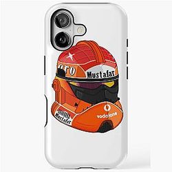 Vintage Michael Schumacher helmet iPhone Tough Case