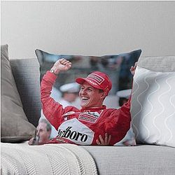 Michael Schumacher Triumph of a Legend Throw Pillow