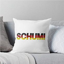 Michael Schumacher German Flag Iconic Throw Pillow