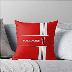 F1 Legends Michael Schumacher 2002 Throw Pillow