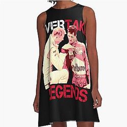 Overtake Legends Mika Hakkinen Michael Schumacher A-Line Dress