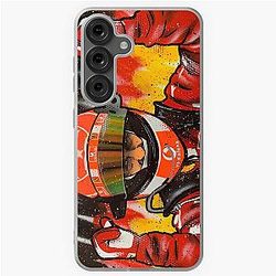 Michael Schumacher Ferrari F1 graffiti painting by DRAutoArt Samsung Galaxy Soft Case