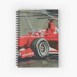Michael Schumacher Ferrari Monaco 2002 Notebook