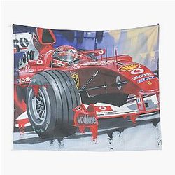MICHAEL SCHUMACHER by Greg Tillett Tapestry