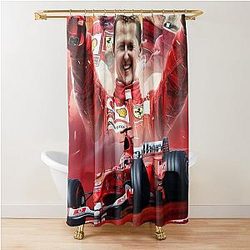 Michael Schumacher Design Shower Curtain