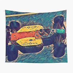 Benetton F1 Car Michael Schumacher Tapestry is unnecessary because it is a bit wordy, Schumacher is the famous driver, F1 car is typical, tapestry is an optional item, the team name that the car belongs to is obvious from the car description.