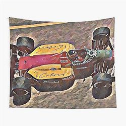 Benetton F1 Car Michael Schumacher Tapestry