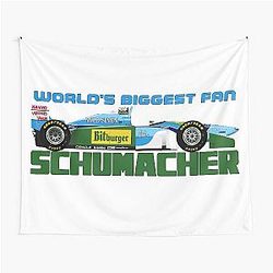 Michael Schumacher Benetton World's biggest fan Tapestry