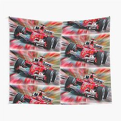 A Legend of Motorsport Michael Schumacher Tapestry