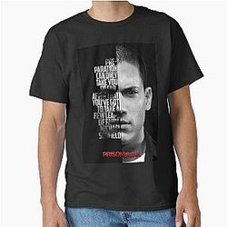 Black and Michael Scofield, Prison Break Classic T-Shirt