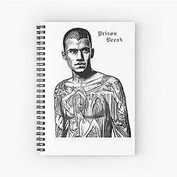 Michael Scofield Prison Break Spiral Notebook