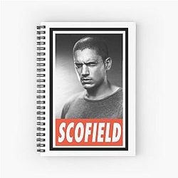 Prison Break Michael Scofield Spiral Notebook
